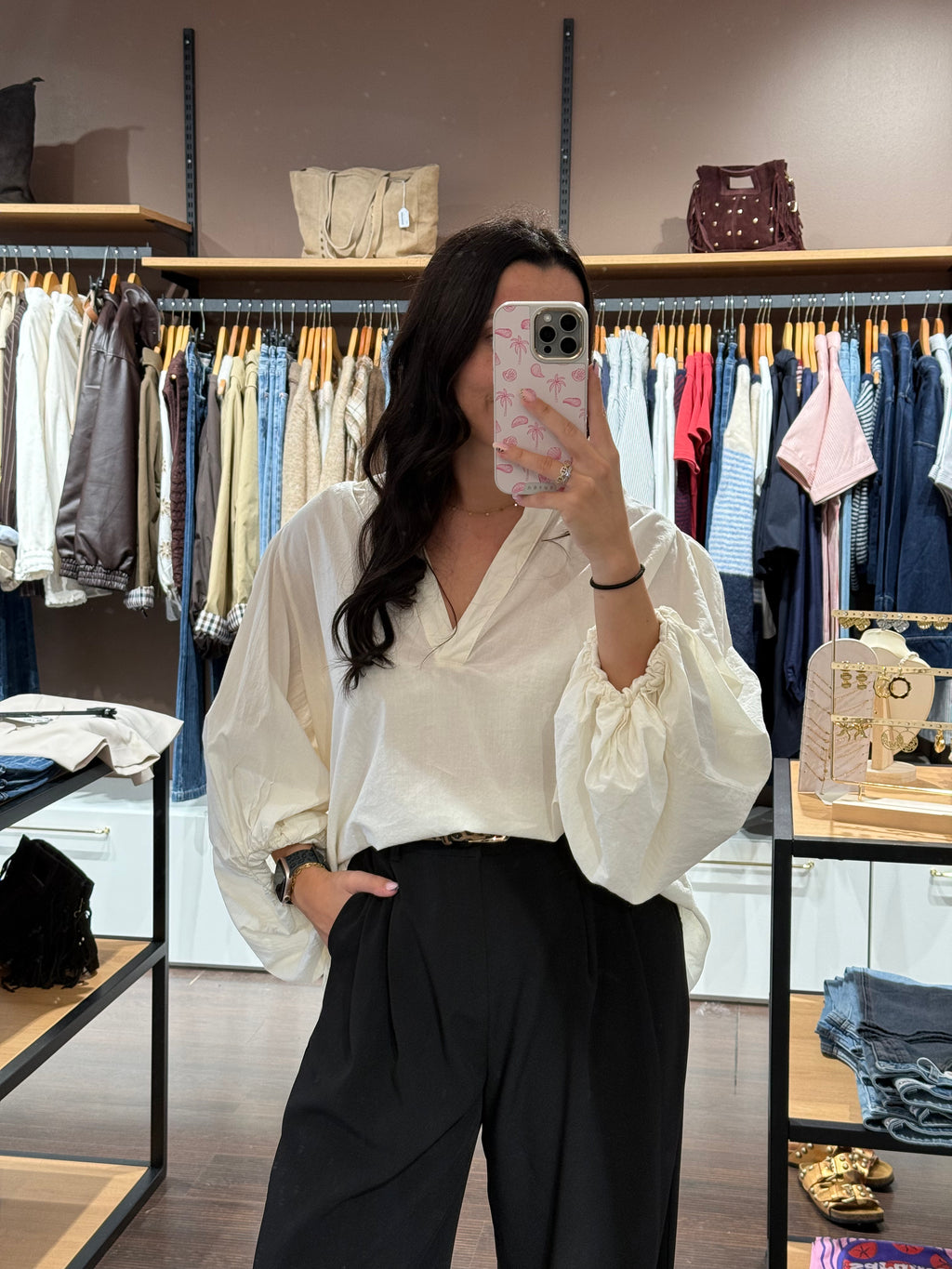 Blouse ecru